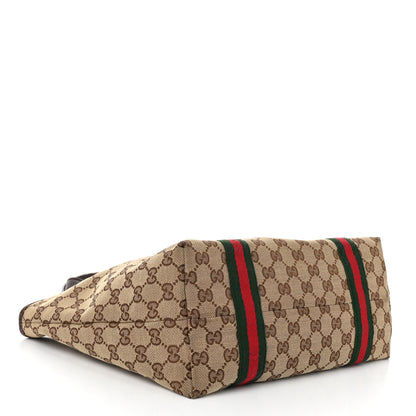 Gucci Monogram Medium Jolicoeur Tote Dark Brown 4 of 12