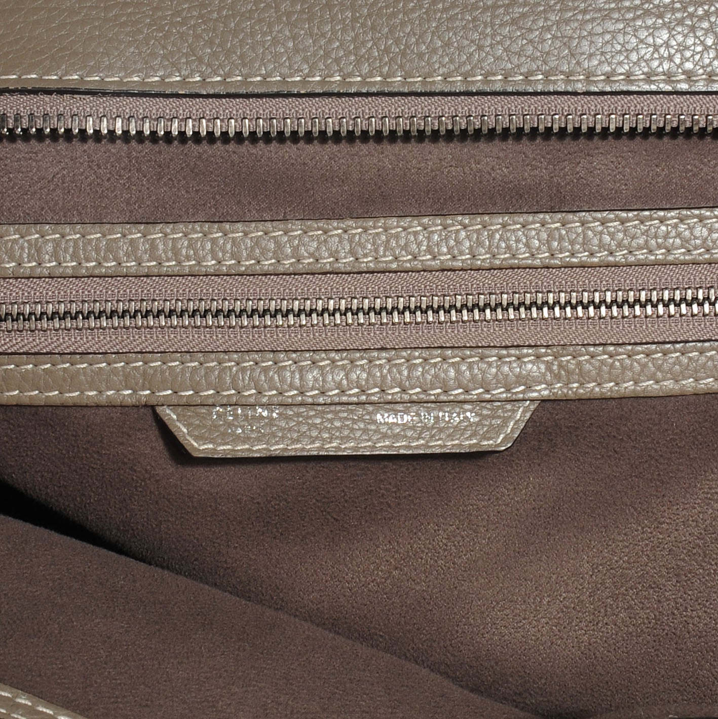 Drummed Calfskin Mini Luggage Bag Souris