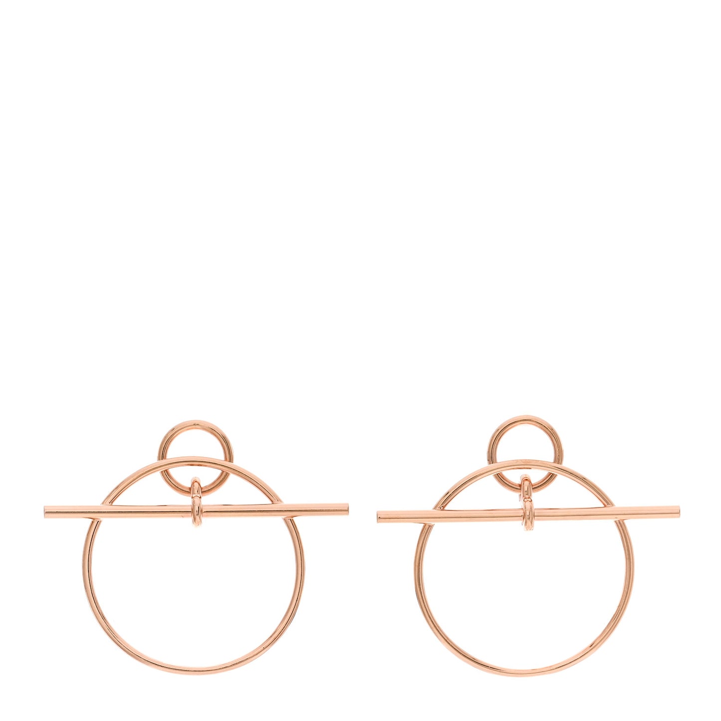 18K Rose Gold PM Loop Earrings