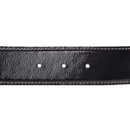 Gucci Patent Interlocking G Belt 85 34 Black 6 of 9