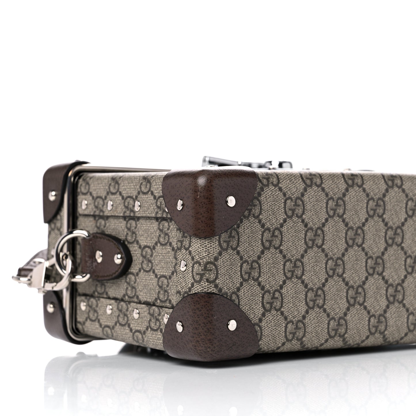 GG Supreme Monogram Globe-Trotter Beauty Case Brown
