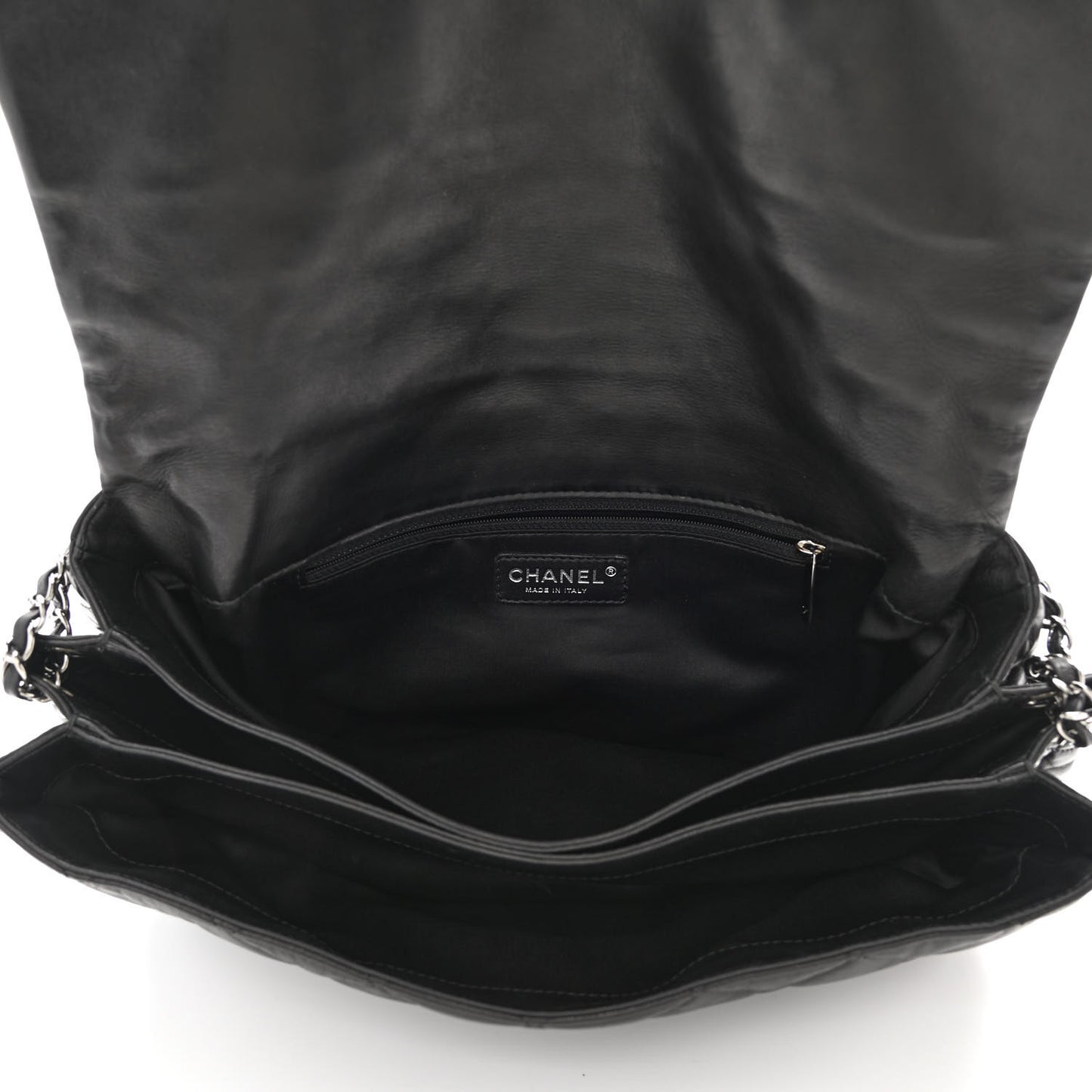 Lambskin Quilted Maxi Chanel 3 Flap Black