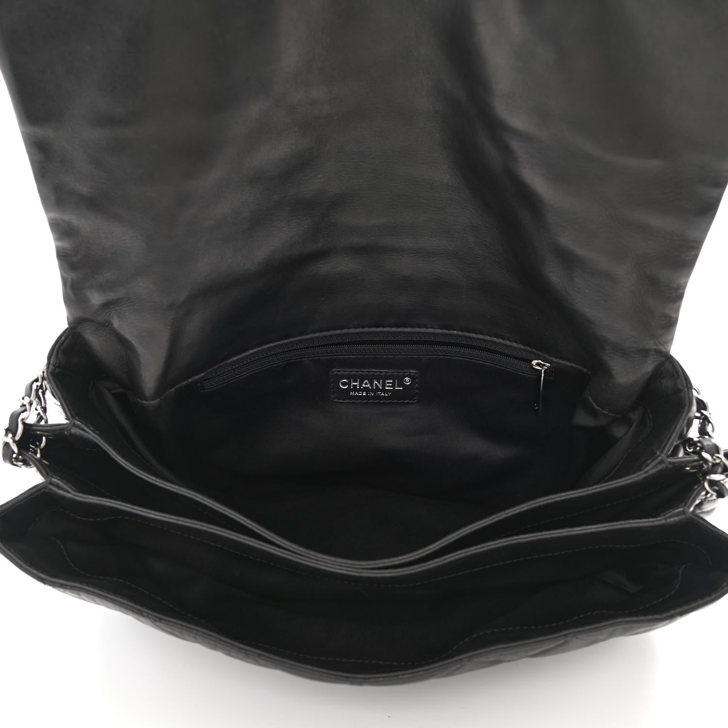 Chanel Lambskin Quilted Maxi Chanel 3 Flap Black 5 of 10