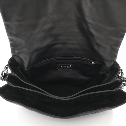 Chanel Lambskin Quilted Maxi Chanel 3 Flap Black 5 of 10