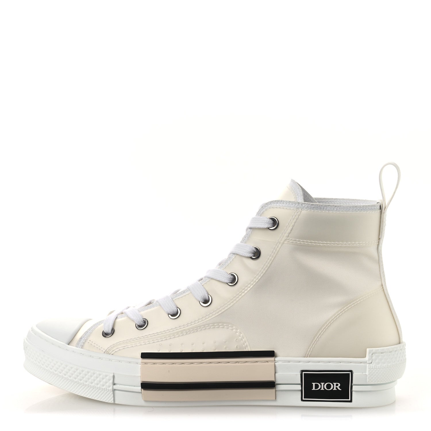 Christian Dior Canvas Mens B23 High Top Sneakers 42.5 White 1 of 11