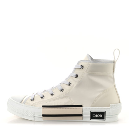 Christian Dior Canvas Mens B23 High Top Sneakers 42.5 White 1 of 11