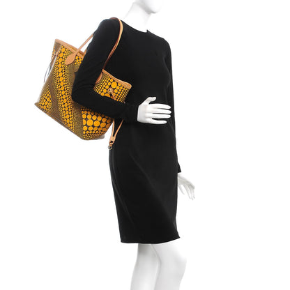 Louis Vuitton Monogram Kusama Waves Neverfull MM Yellow 2 of 8