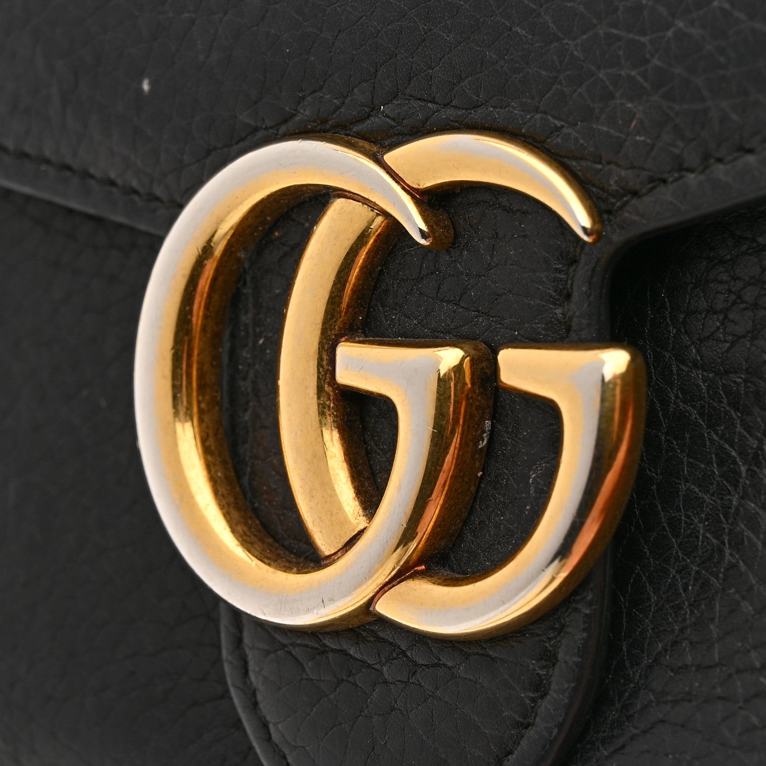 Gucci Cellarius Calfskin GG Marmont Continental Wallet Black 10 of 10