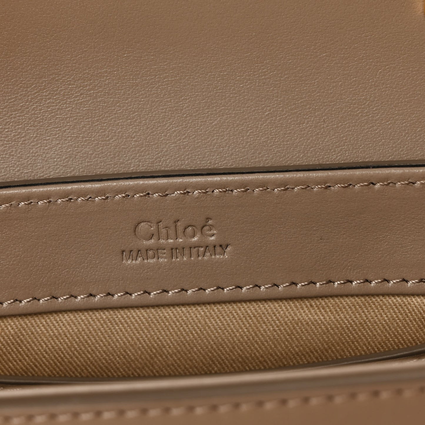 Shiny Calfskin Suede Mini C Double Carry Motty Grey