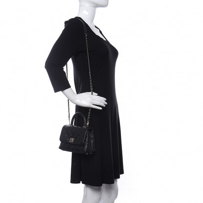 Chanel Caviar Quilted Extra Mini Coco Handle Flap Black 2 of 10