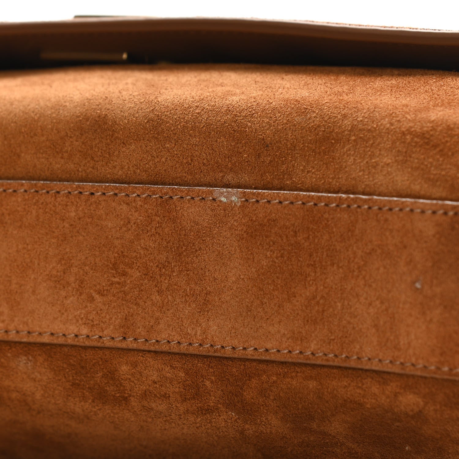 Saint Laurent Smooth Calfskin Suede Medium Reversible Monogram Kate Satchel Light Ochre 17 of 18