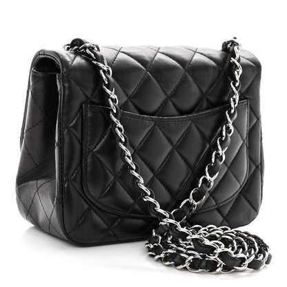 Chanel Lambskin Quilted Mini Square Flap Black 3 of 10