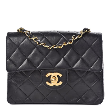 Chanel Lambskin Quilted Mini Square Flap Black 1 of 10