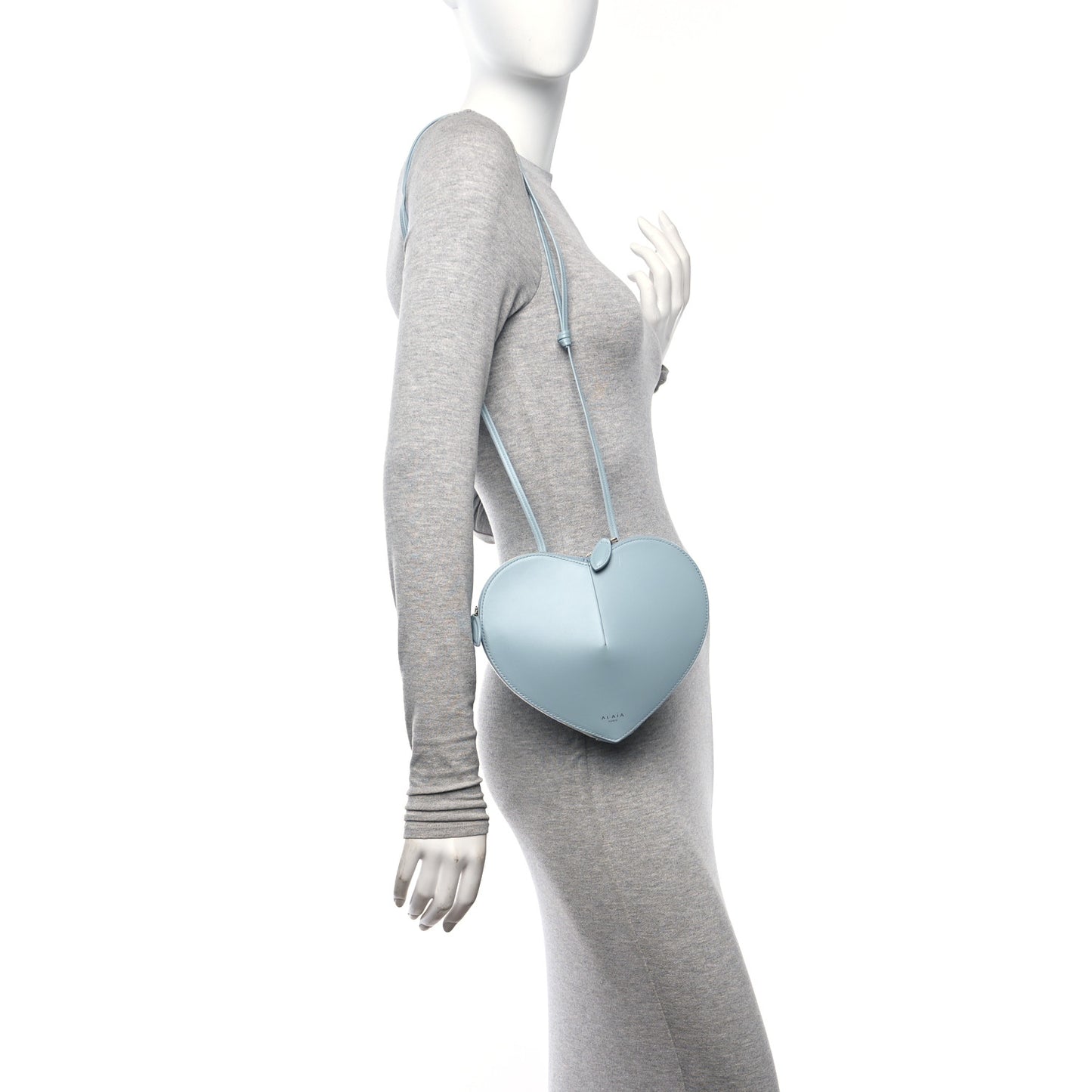 Calfskin Le Coeur Bag Bleu Delave