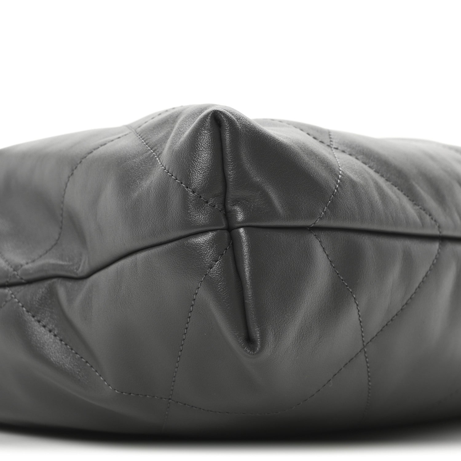 Chanel Shiny Calfskin Quilted Chanel 22 Dark Grey 9 of 10