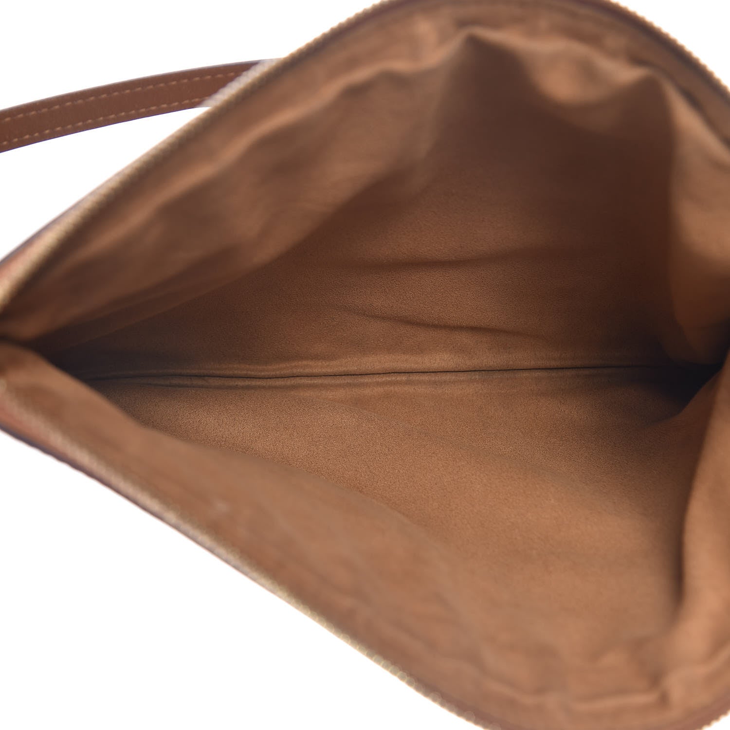 MCM Visetos Liz Shopper Tote Pouch Cognac 5 of 12