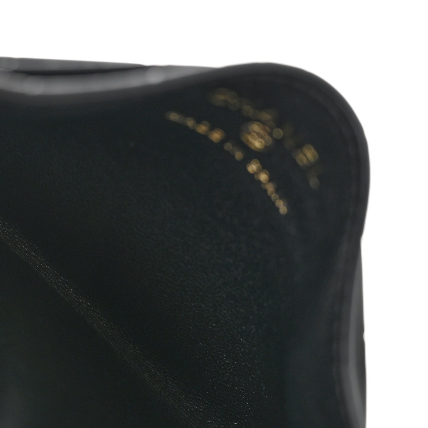 Calfskin Crocodile Embossed Crococo Card Holder Black