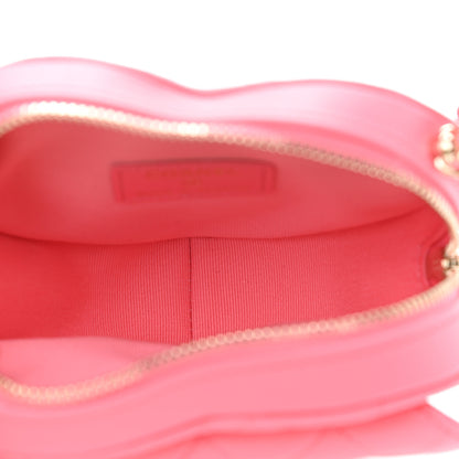 Chanel Lambskin Quilted CC In Love Heart Clutch With Chain Pink 5 of 11