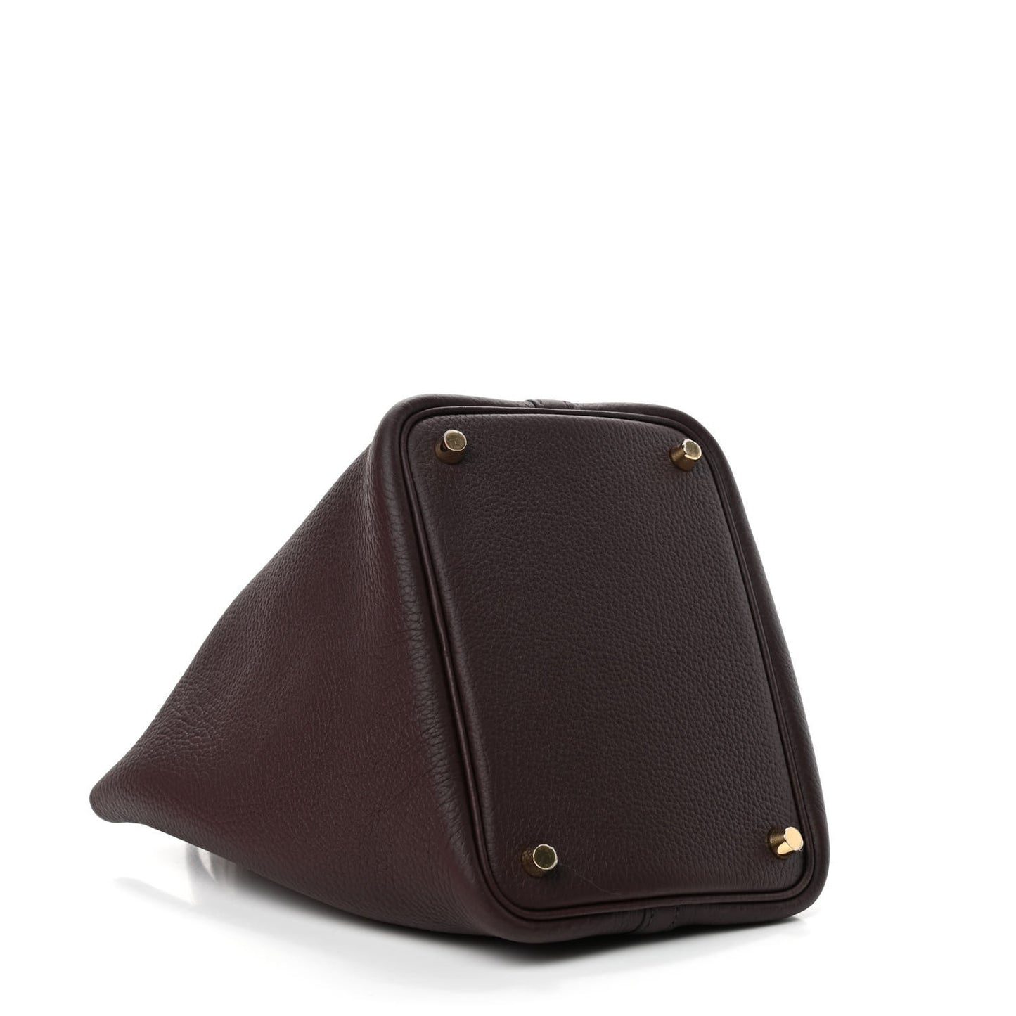 Taurillon Clemence Matte Alligator Picotin Lock Touch 18 PM Rouge Sellier Bourgogne