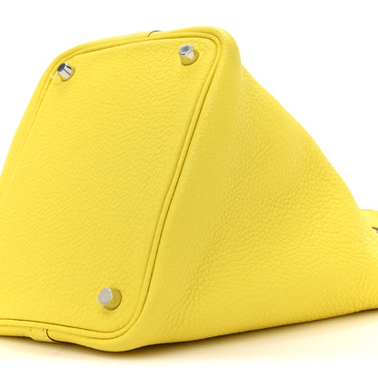 Hermes Taurillon Clemence Picotin Lock 18 PM Lime 8 of 9