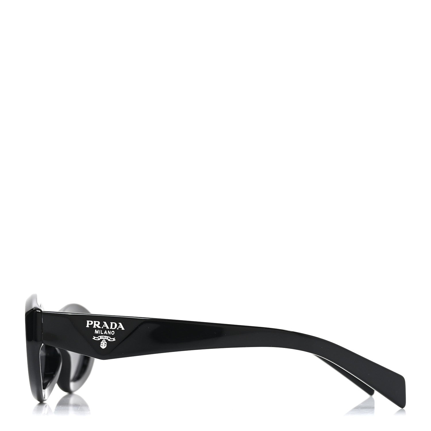 Prada Acetate Oval Sunglasses SPR 26Z Black 3 of 7