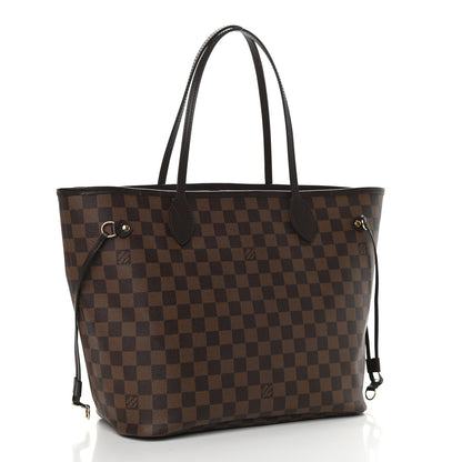 Louis Vuitton Damier Ebene Neo Neverfull MM Rose Ballerine 3 of 9