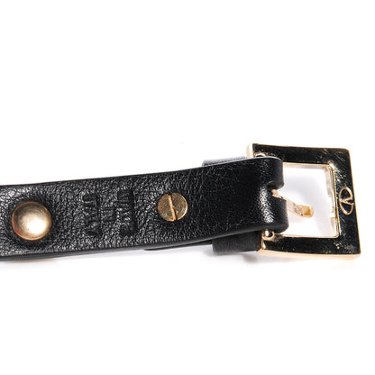 Valentino Garavani Vitello Rockstud Bracelet Black 4 of 5
