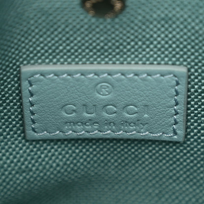 Gucci Patent GG Emblem Small Bucket Bag Light Blue 6 of 10
