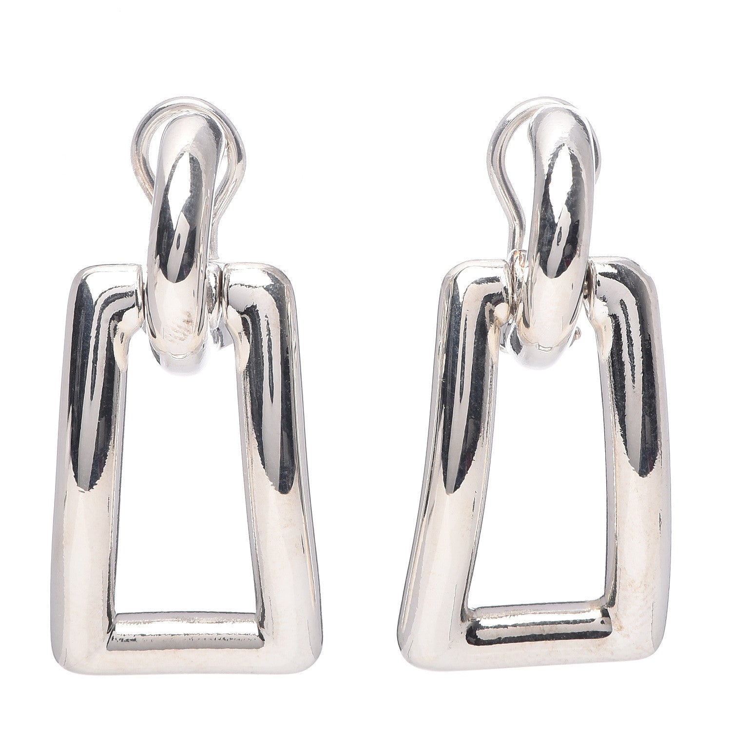 Tiffany Sterling Silver Rectangle Drop Earrings 1 of 4