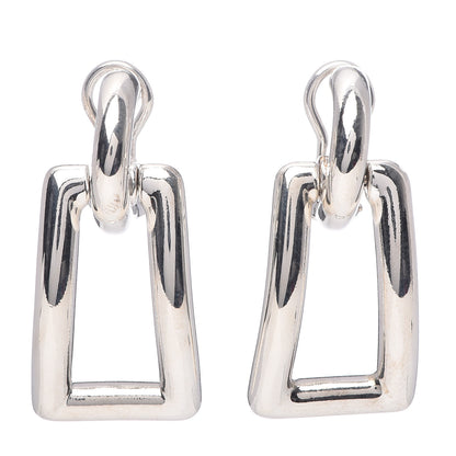 Tiffany Sterling Silver Rectangle Drop Earrings 1 of 4