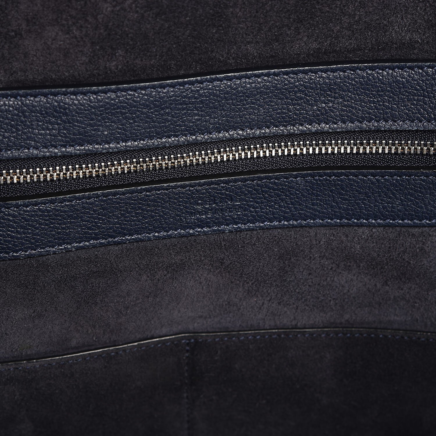 Celine Soft Grained Calfskin Small Belt Cabas Phantom Dark Blue 7 of 8