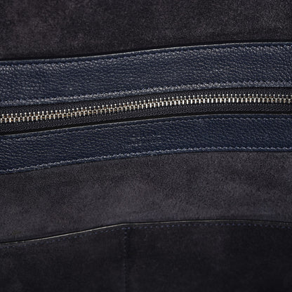 Celine Soft Grained Calfskin Small Belt Cabas Phantom Dark Blue 7 of 8