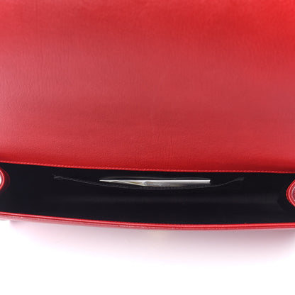 Saint Laurent Calfskin Monogram Large Belle De Jour Clutch Red 7 of 8