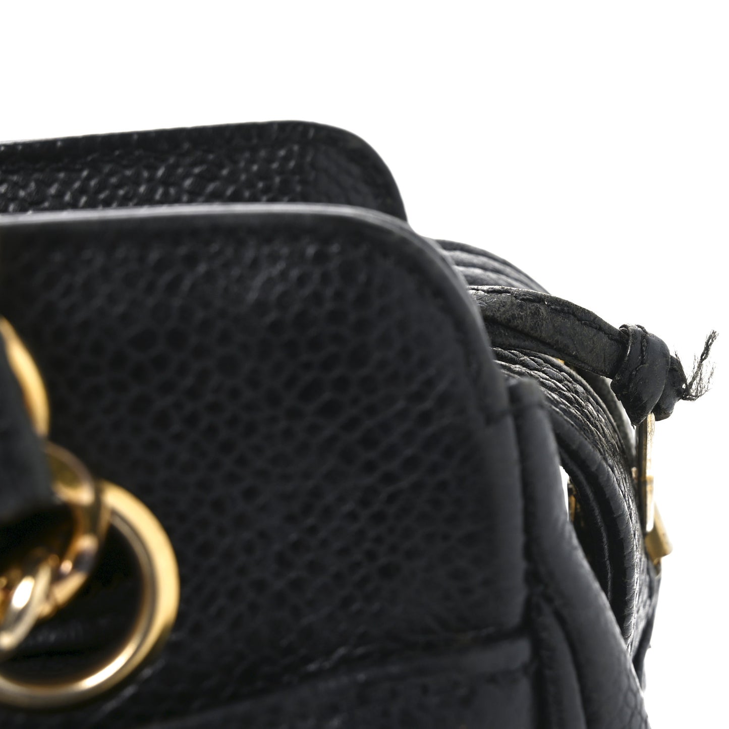 Caviar Triple CC Shoulder Bag Black
