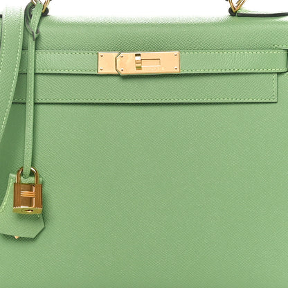 Hermes Epsom Kelly Sellier 28 Vert Criquet 8 of 11