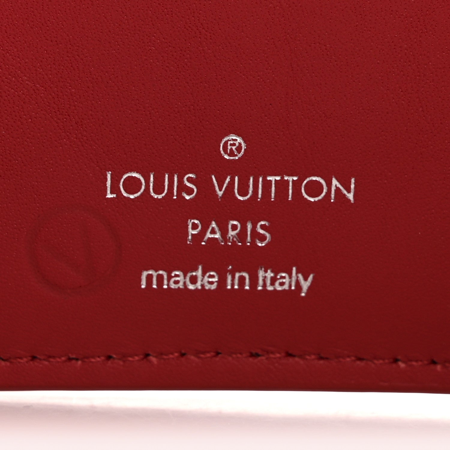 Louis Vuitton Calfskin New Wave Compact Wallet Rouge 6 of 10