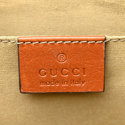 Gucci Vintage Canvas Web Shoulder Bag Sand Cuir 6 of 13