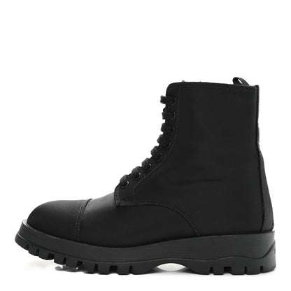 Prada Nylon Gabardine Captoe 30mm Combat Boots 36.5 Black 1 of 9