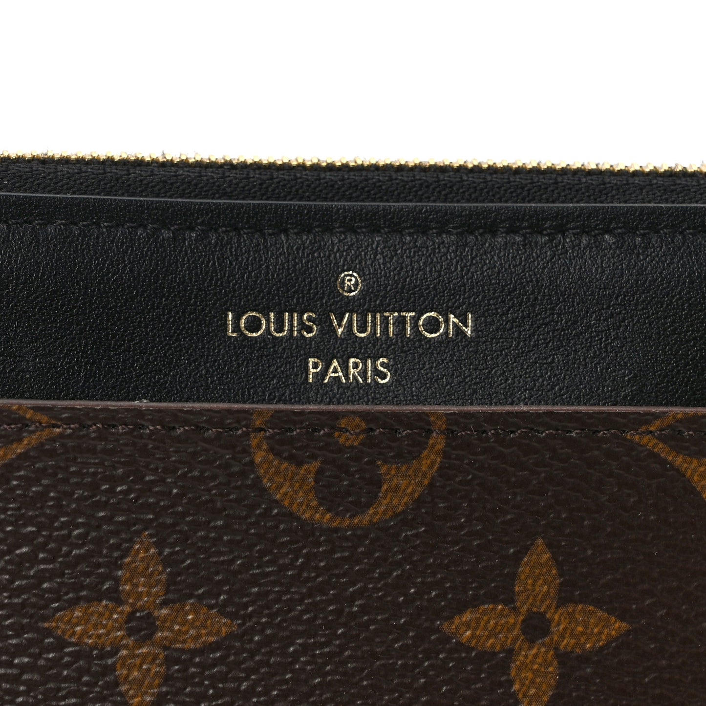 Monogram Slim Purse Black