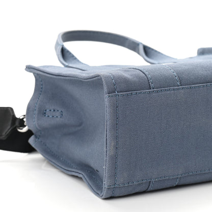 Marc Jacobs Cotton Canvas Mini The Tote Bag Blue Shadow 8 of 9