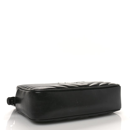 Saint Laurent Calfskin Matelasse Monogram Monochrome Lou Camera Bag Black 4 of 8