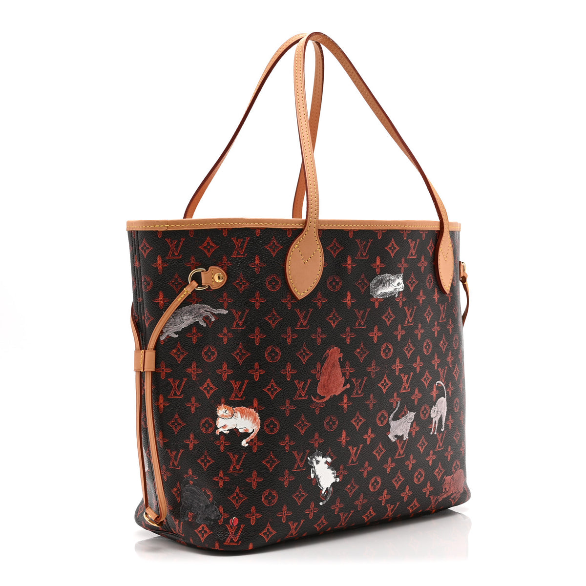 Louis Vuitton Catogram Neverfull MM Marron 4 of 10