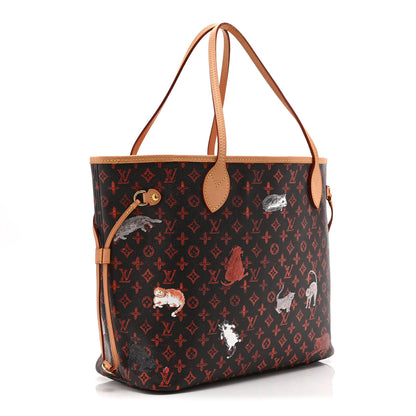 Louis Vuitton Catogram Neverfull MM Marron 4 of 10