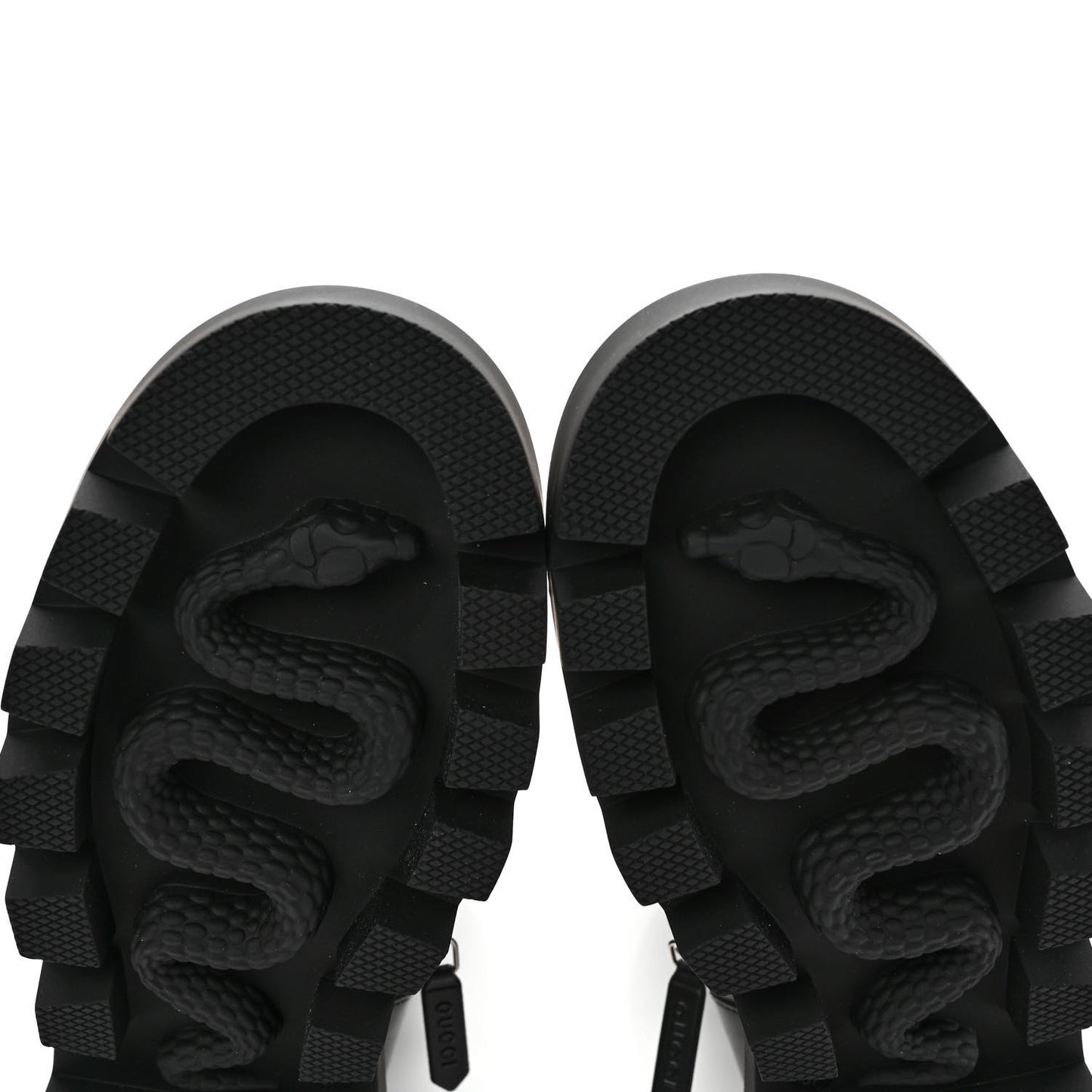 Nappa Frances GG Matelasse Platform Combat Boots 37 Black
