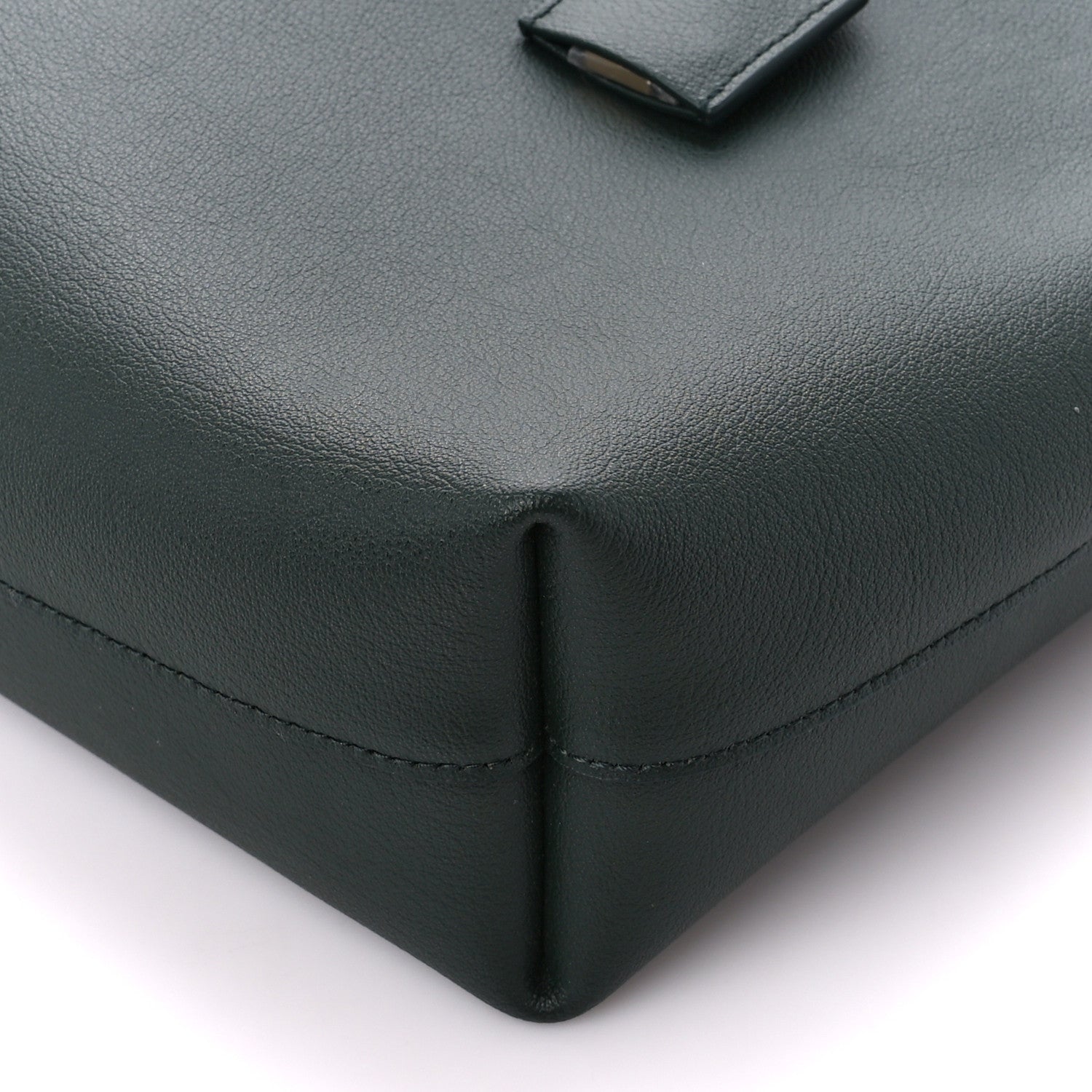 Saint Laurent Calfskin Toy Shopping Tote Dark Green 10 of 10