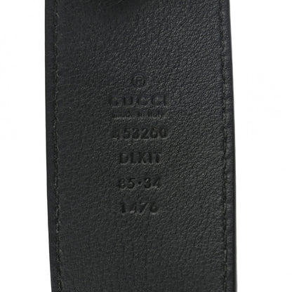 Gucci Moon Calfskin Pearl Double G 40mm Belt 85 34 Black Cream 3 of 5