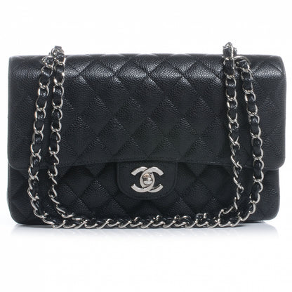 Chanel Caviar Quilted Medium Double Flap Black 1 of 8
