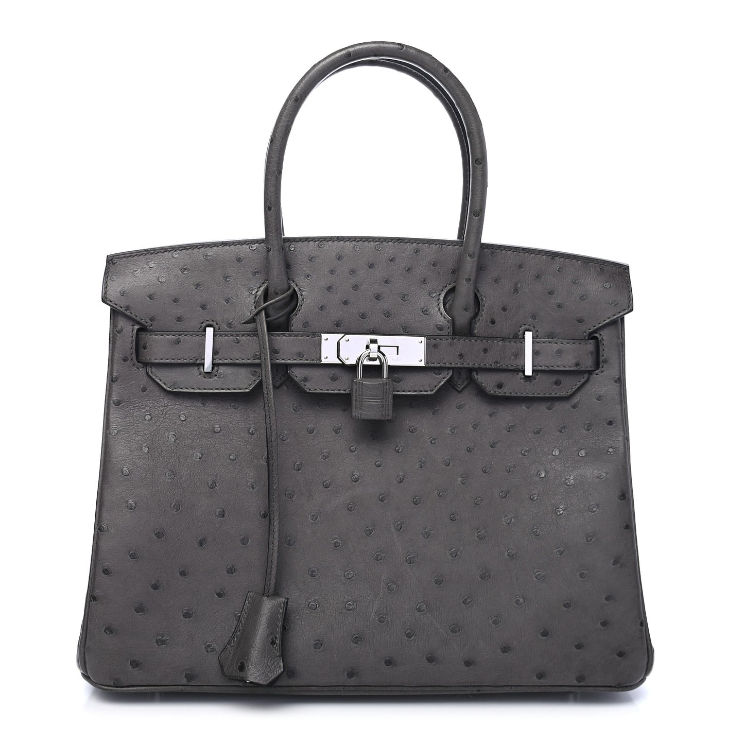 Ostrich Birkin 30 Graphite