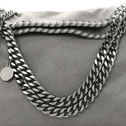 Stella McCartney Shaggy Deer Mini Falabella Fold Over Tote Light Grey 7 of 9