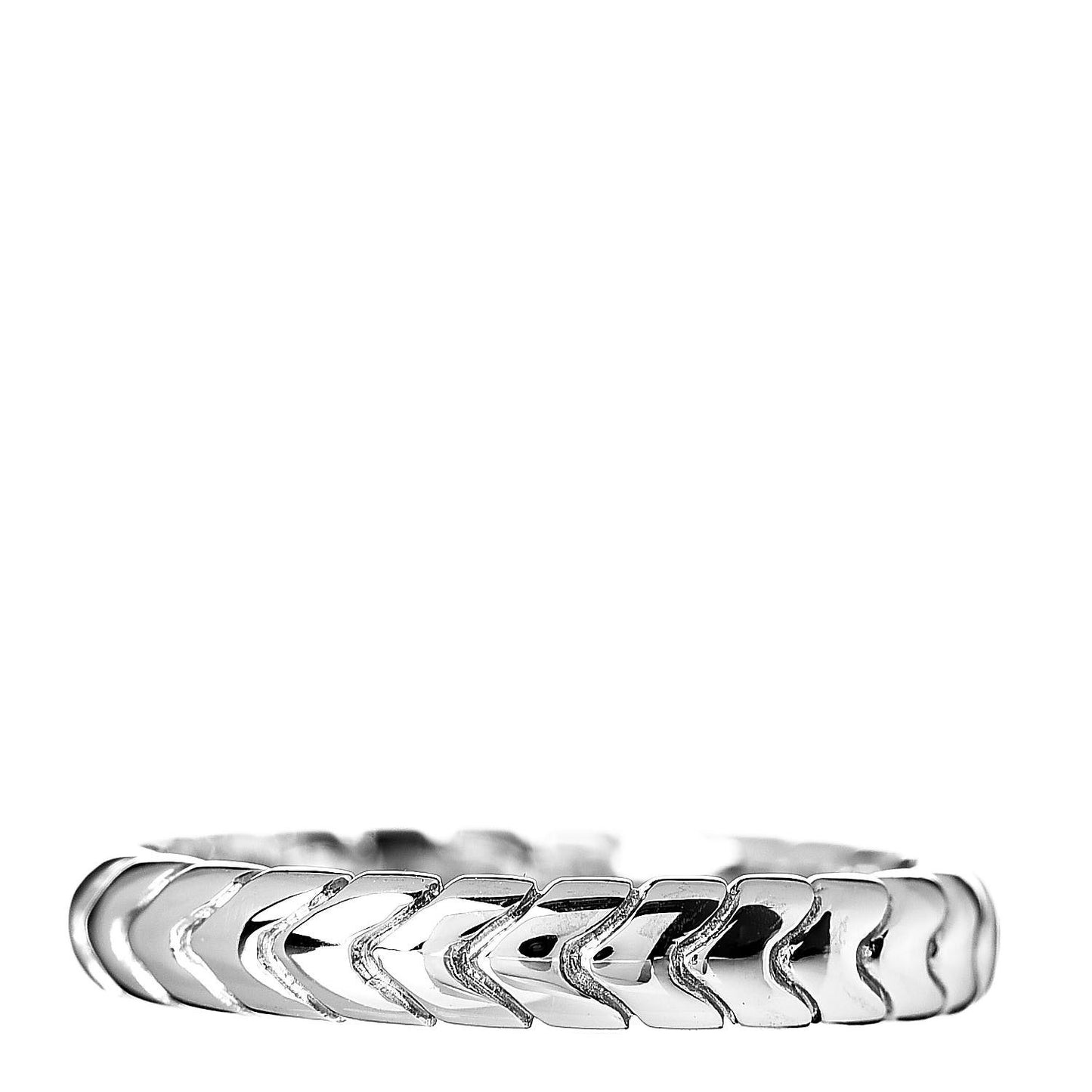 Platinum Spiga Wedding Ring 49 4.75